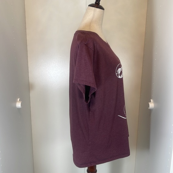 Disney Mickey Nature Silhouette Maroon Shirt Size XL - Picture 2 of 5